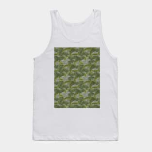 Palm leaves Pattern Tank Top